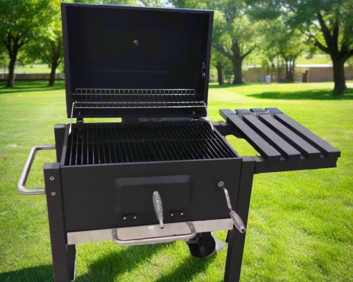 Premium Outdoor Charcoal Grill with Adjustable Heat Control
